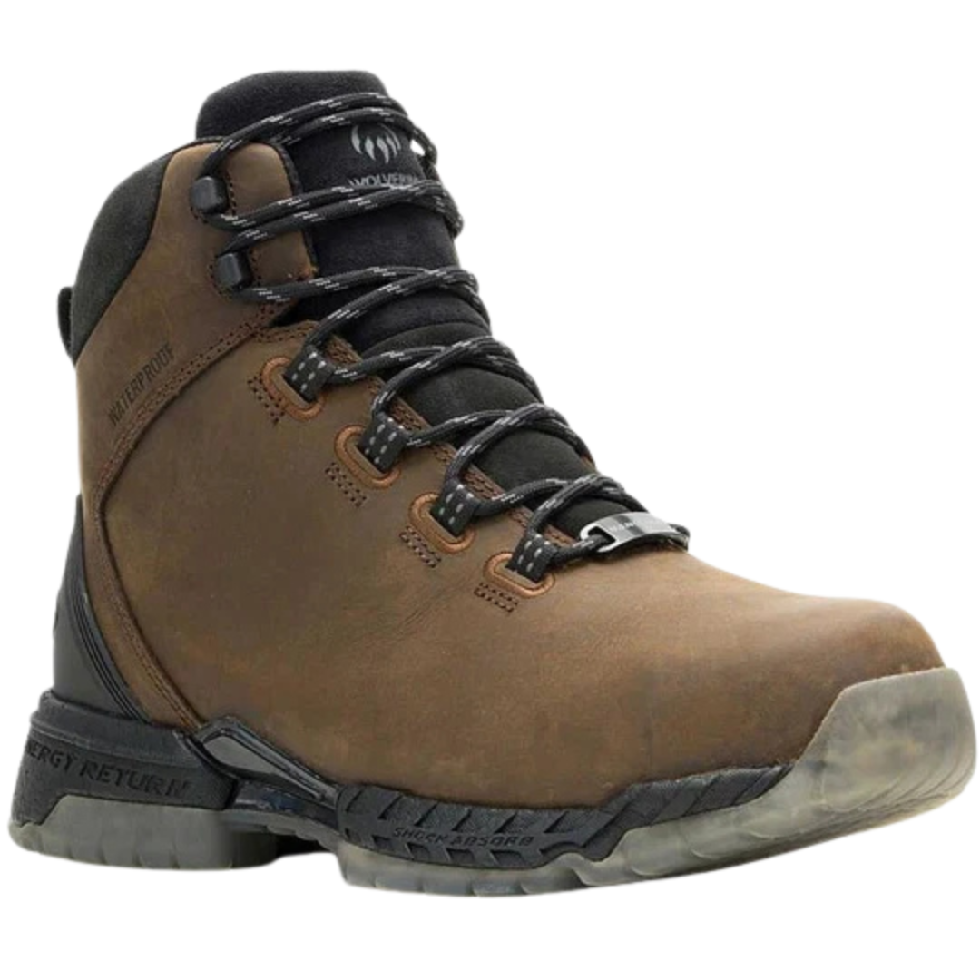 Wolverine Men's I-90 Rush Max 6" CarbonMax Work Boot (Dark Coffee)
