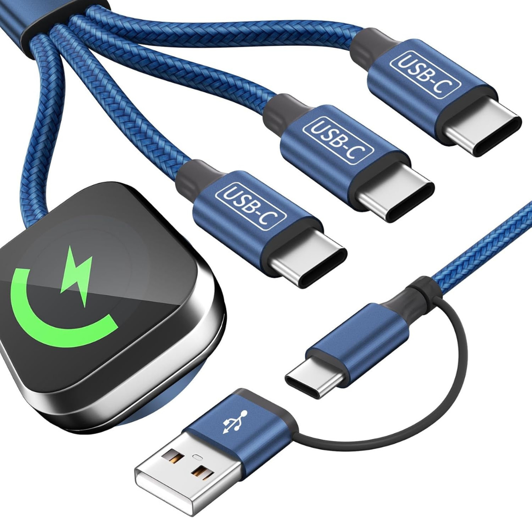 MPATIBY 5' Multi Charging Cable With Apple Watch Charger