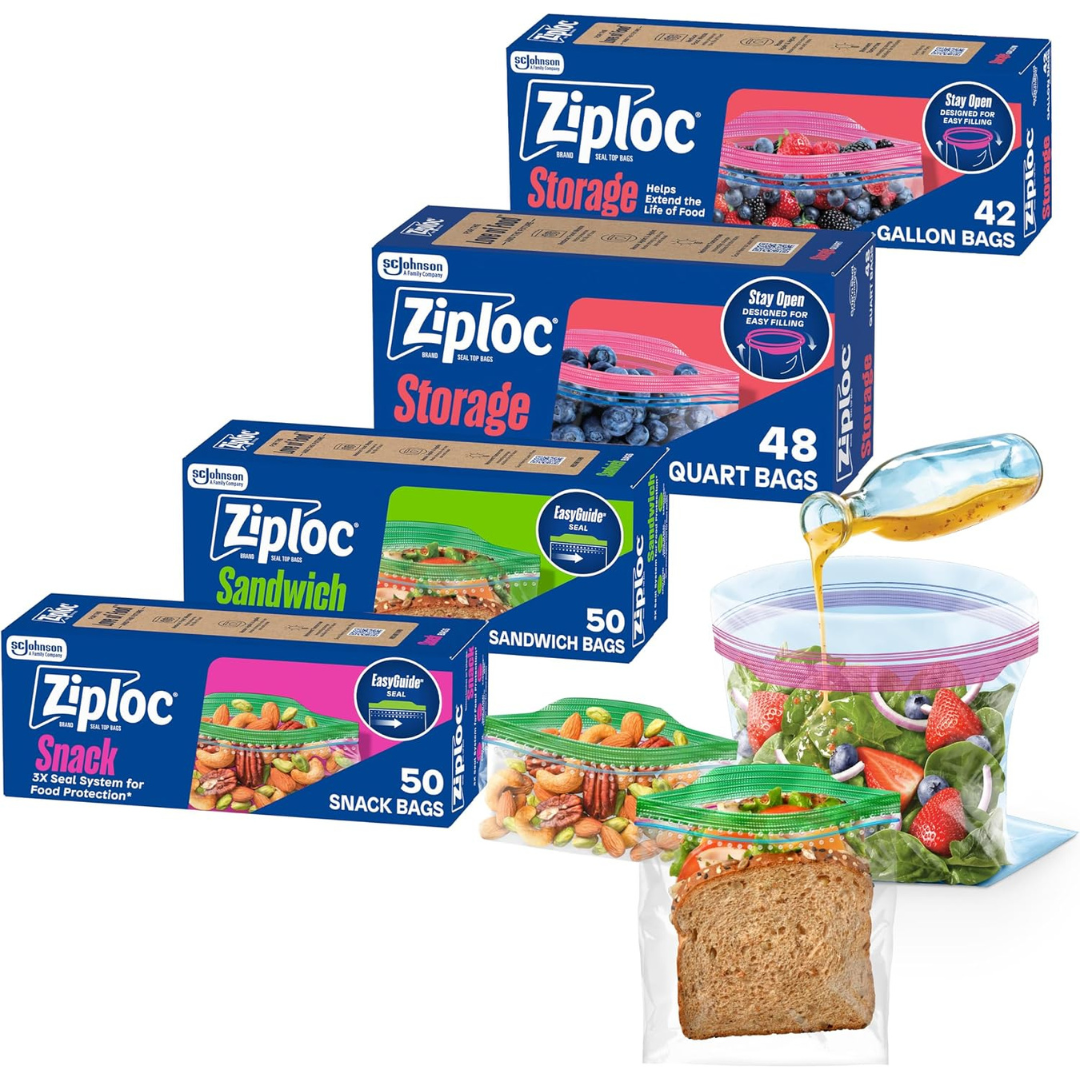 190-Count Ziploc Brand Storage Bags