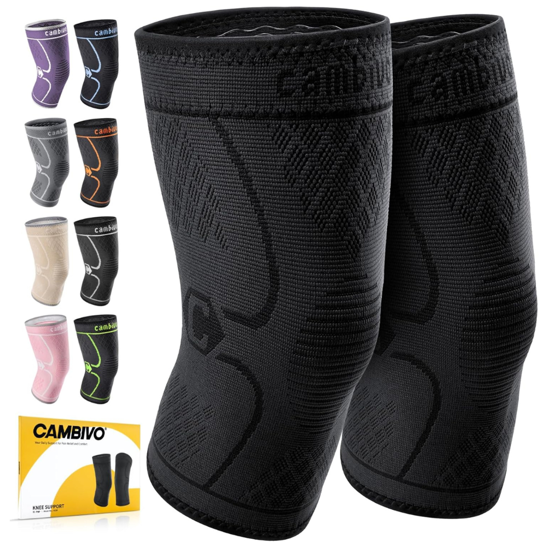 2-Pack CAMBIVO Knee Braces For Women & Men