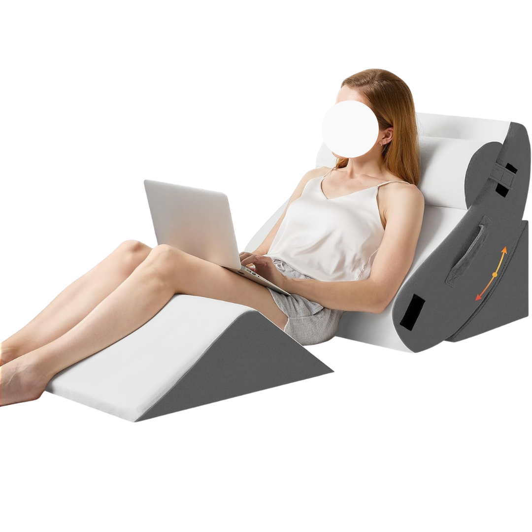 4-Piece Orthopedic Post Surgery Foam Wedge Pillow (Various Colors)