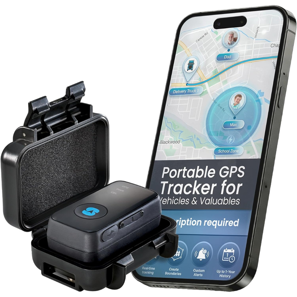 Spytec Portable Real-Time Atlas GPS Tracker W/ App & Free Magnetic Case