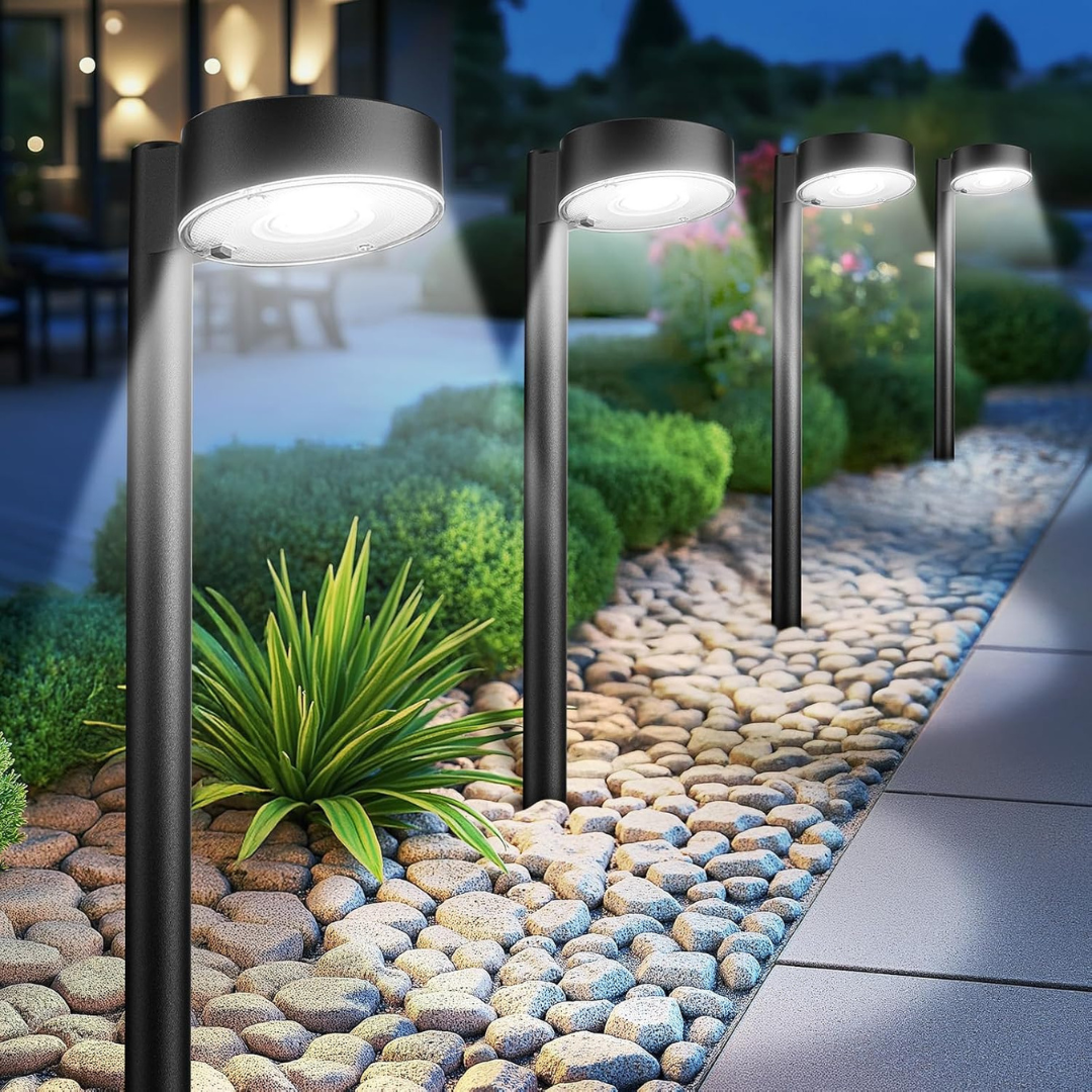 8-Pack Ahaorigin Solar Pathway LED Solar Lights (2 Colors)