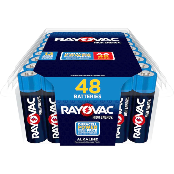 48-Count Rayovac High-Energy Alkaline AA Batteries