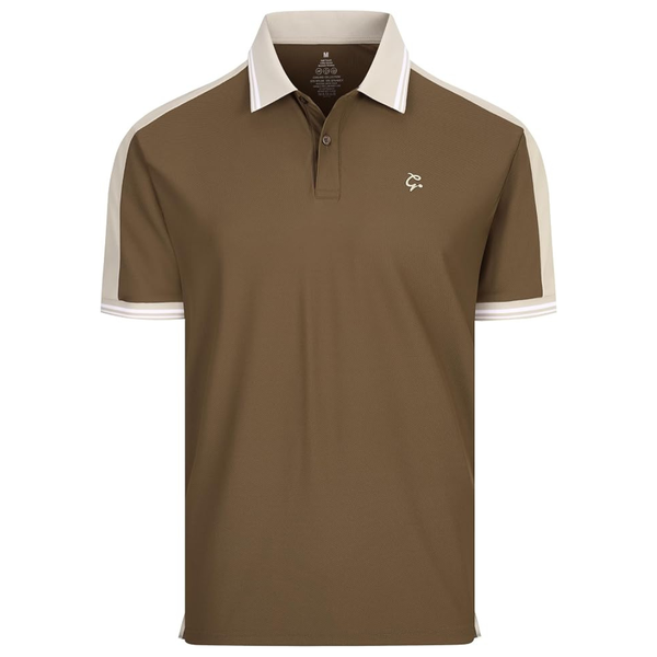 Alex Vando Men's Two-Tone Nylon Polo Shirt (Various)