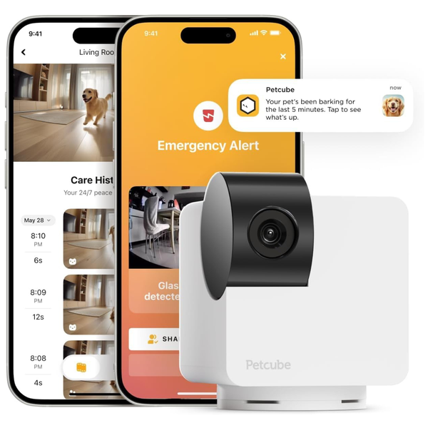 Petcube Cam 360 Wi-Fi Pan-Tilt Pet Security Camera With App