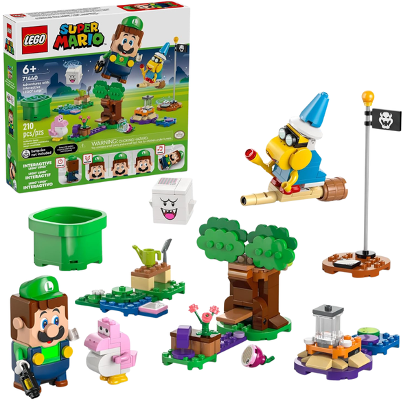 210-Piece LEGO Super Mario Adventures With Interactive Luigi Toy (71440)