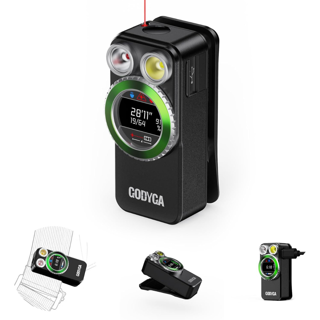 4-in-1 EDC Flashlight With Laser Distance Measure
