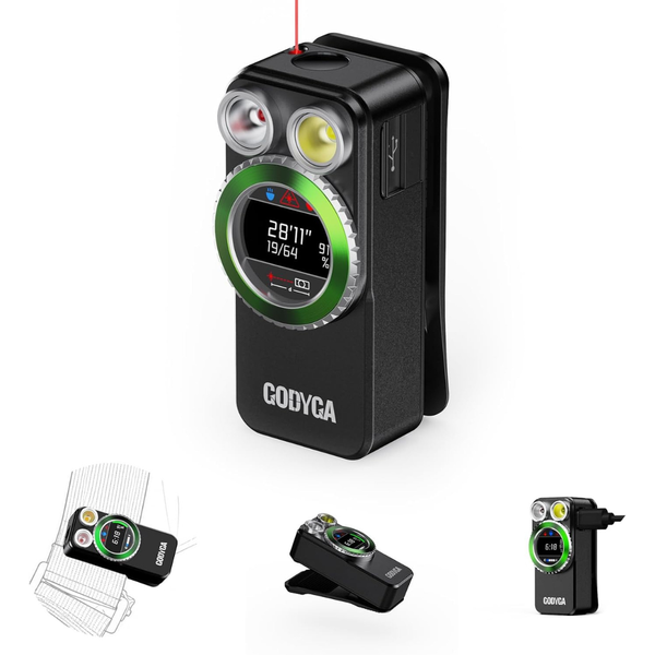 4-in-1 EDC Flashlight With Laser Distance Measure