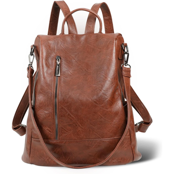 Women's PU Leather Anti-theft Casual Backpack
