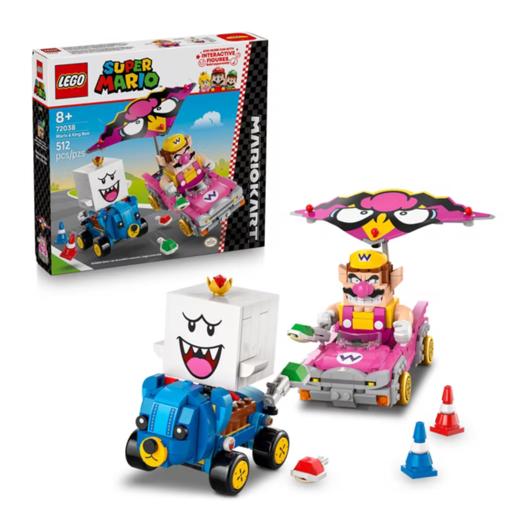 512-Piece LEGO Super Mario: Mario Kart Wario & King Boo Building Set (72038)