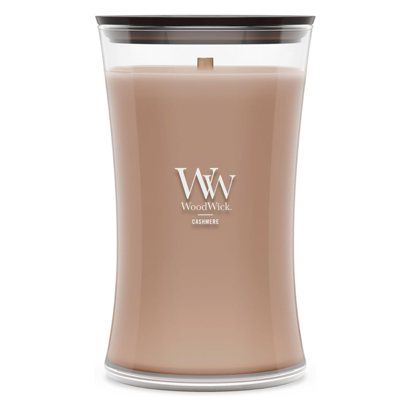 21.5-Oz WoodWick Cashmere Large Hourglass Candle With Crackling Wick
