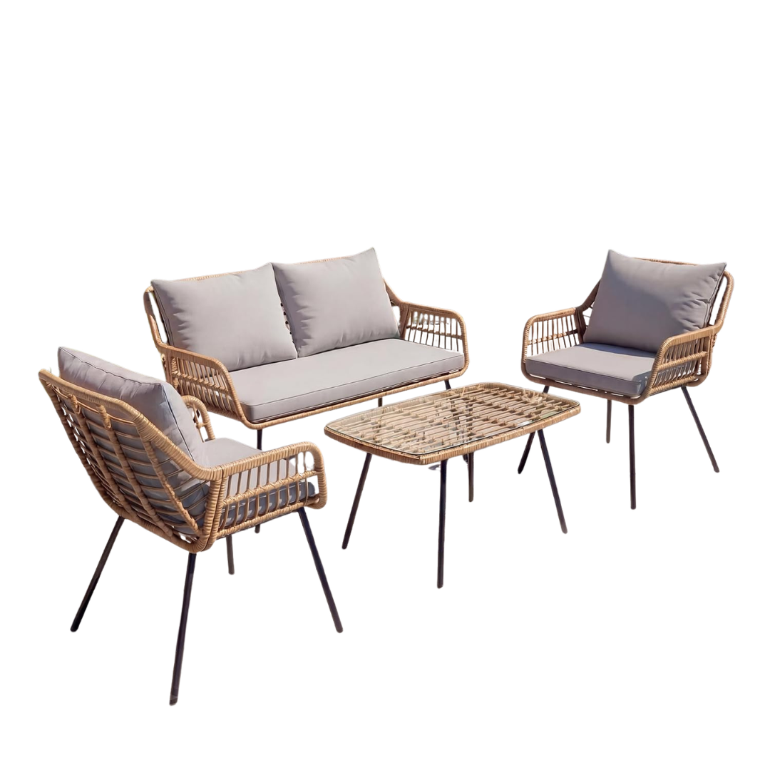 4-Piece Garvee Wicker Patio Bistro Set (2 Colors)