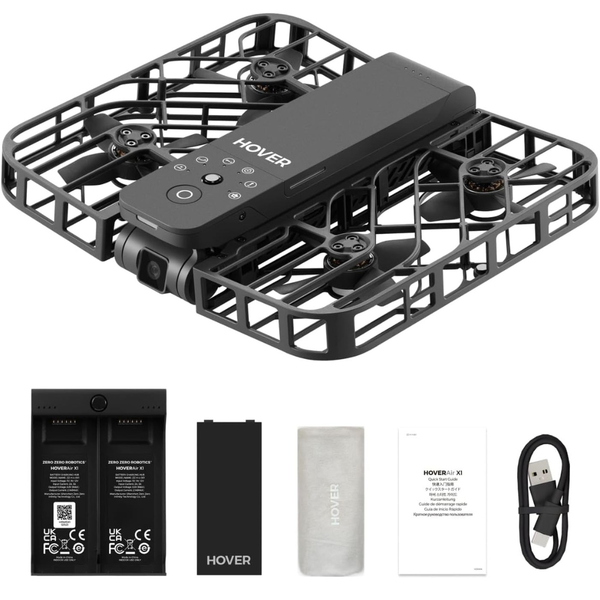 HOVERAir X1 2.7K HDR Self-Flying Camera Drone Combo (Black Or White)