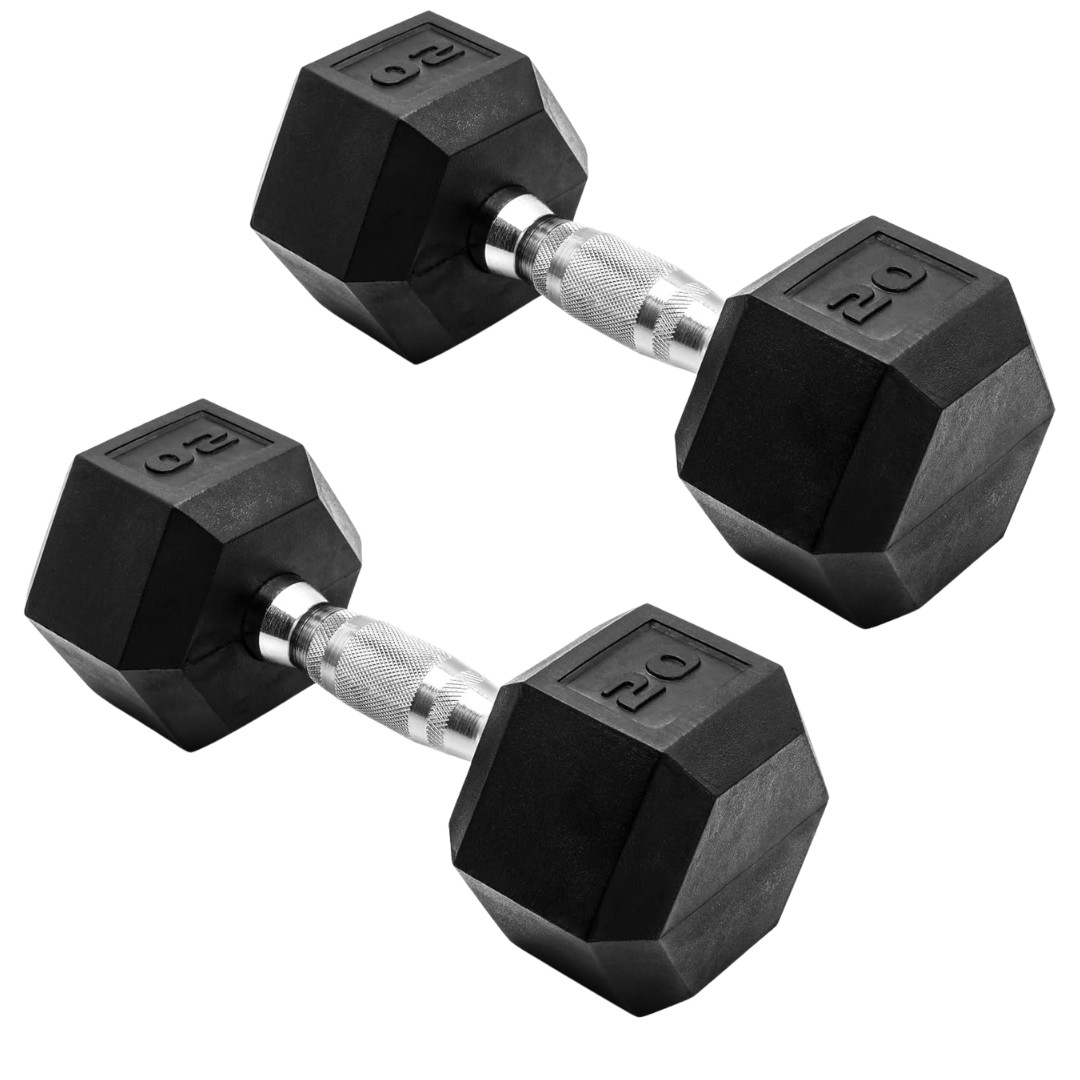 20-lbs CAP Barbell Coated Dumbbell Weight (Pair)