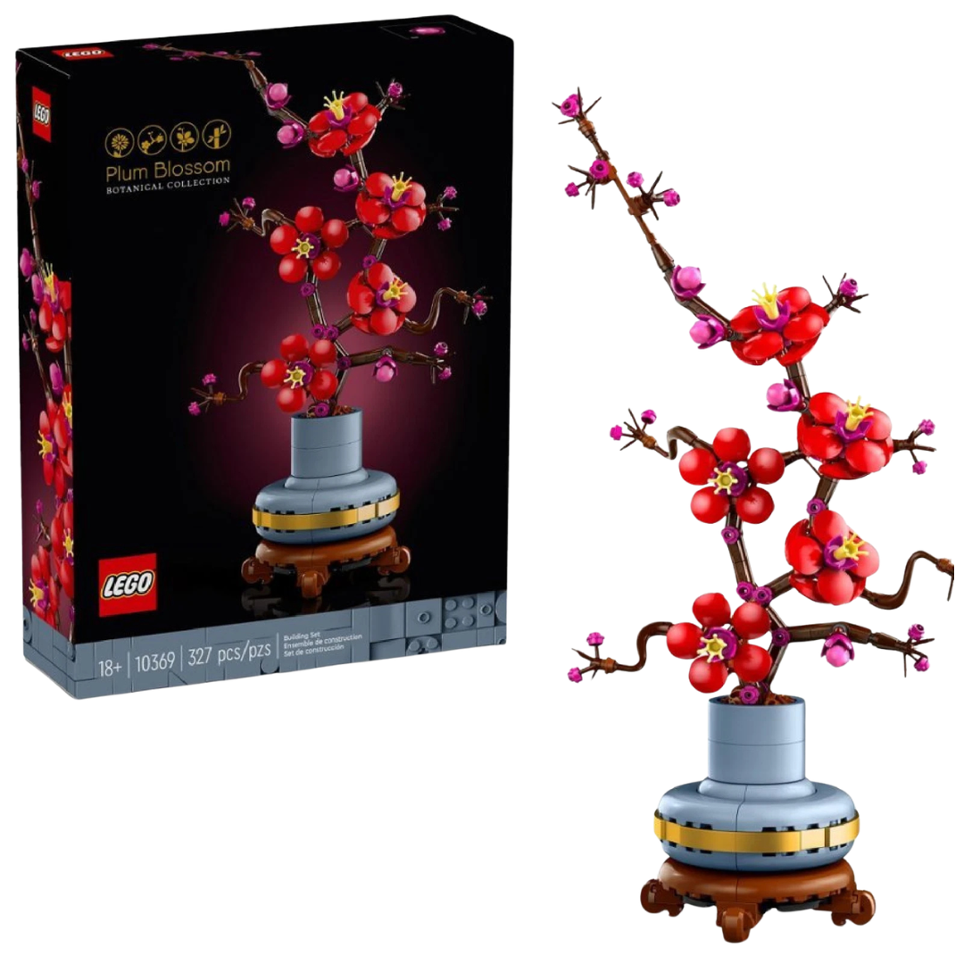 LEGO Icons Plum Blossom Flower Decor Display 10369 Building Set