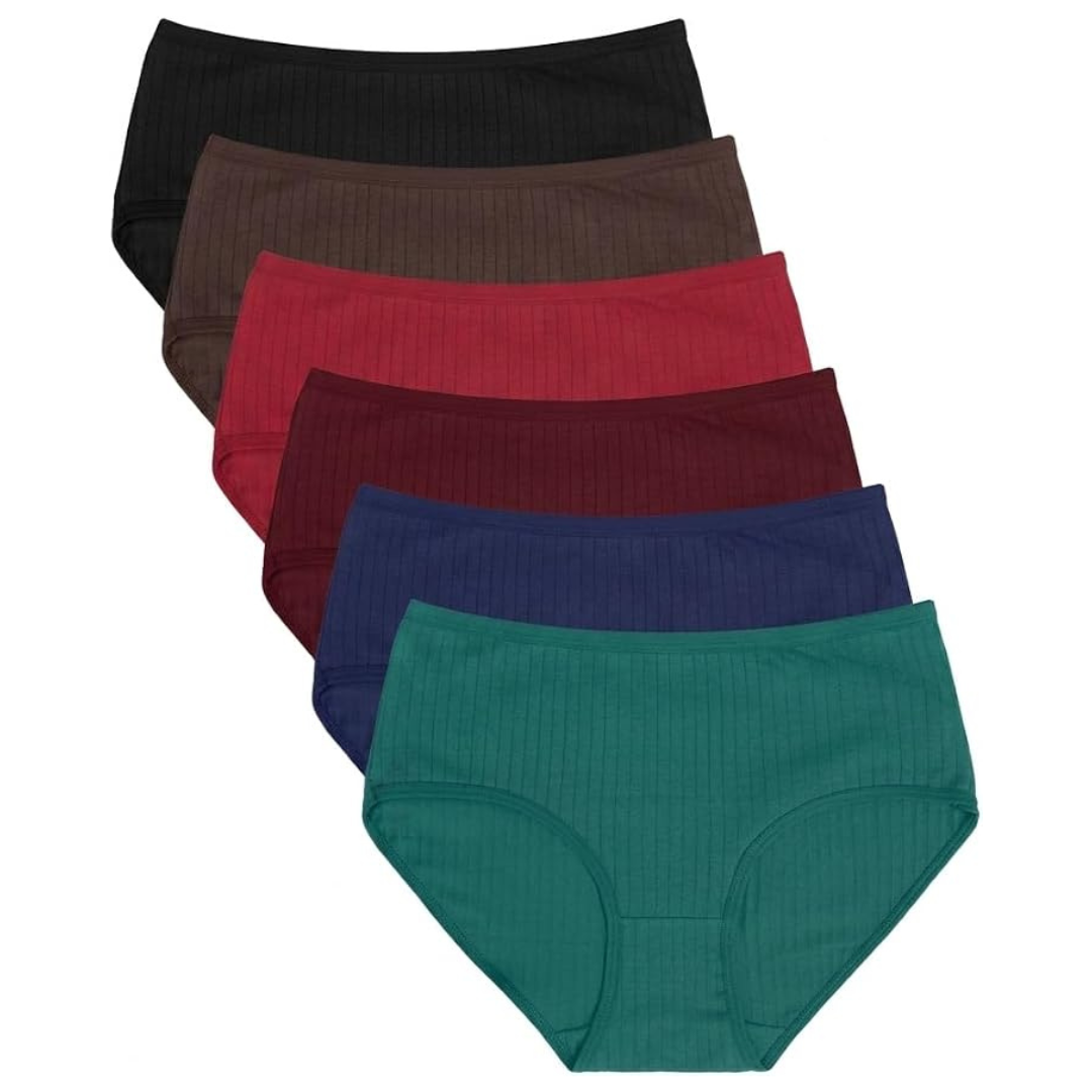 6-Pack Women's Cotton Underwear Cotton Underwear (2 Options)