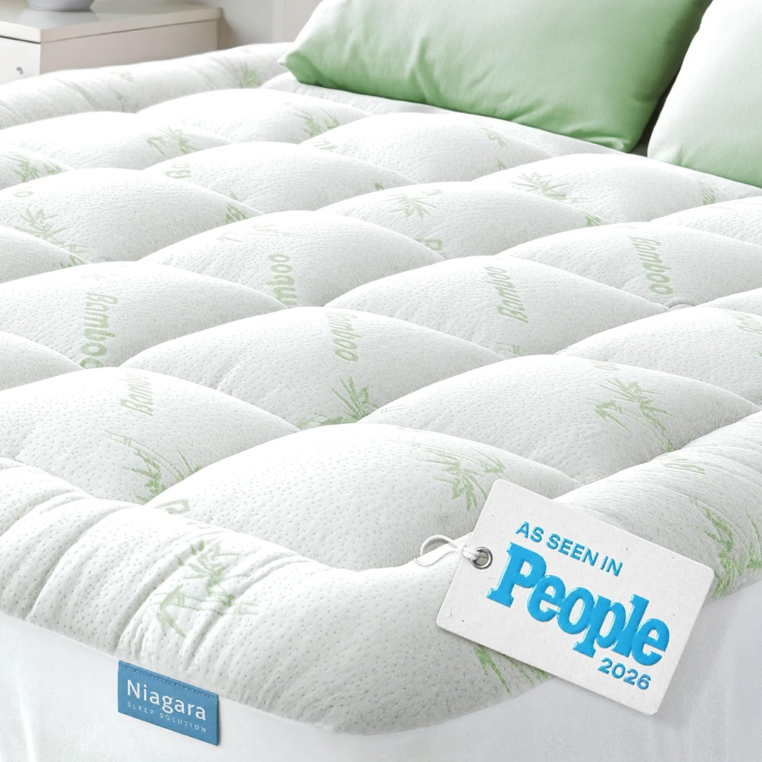 Niagara Sleep Solution Queen Size Ultra Soft & Cooling Mattress Topper (2 Colors)