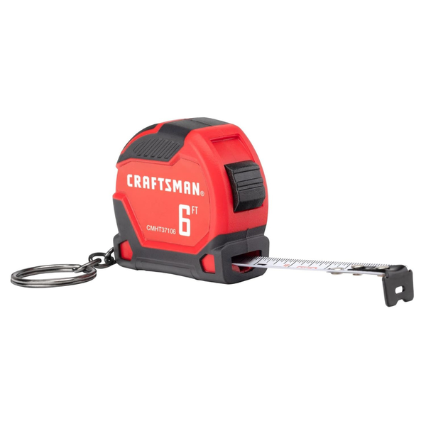 CRAFTSMAN 6ft Keychain Tape Measure (CMHT37106G)