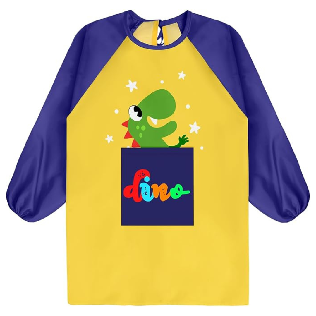Kids Waterproof Painting Apron With Pocket