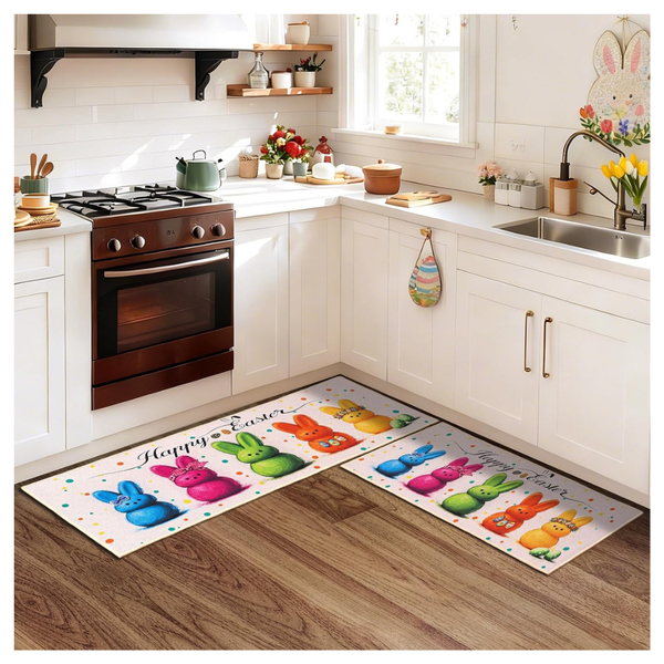 2-Set JSVSLTD Non-Slip Kitchen Rug & Mat