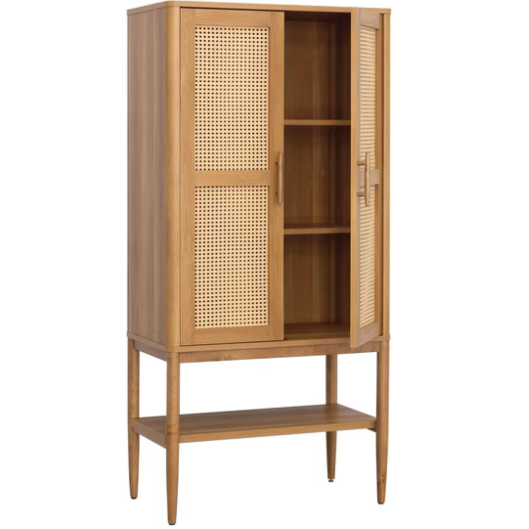 Better Homes & Gardens Springwood Caning Storage Cabinet (2 Colors)