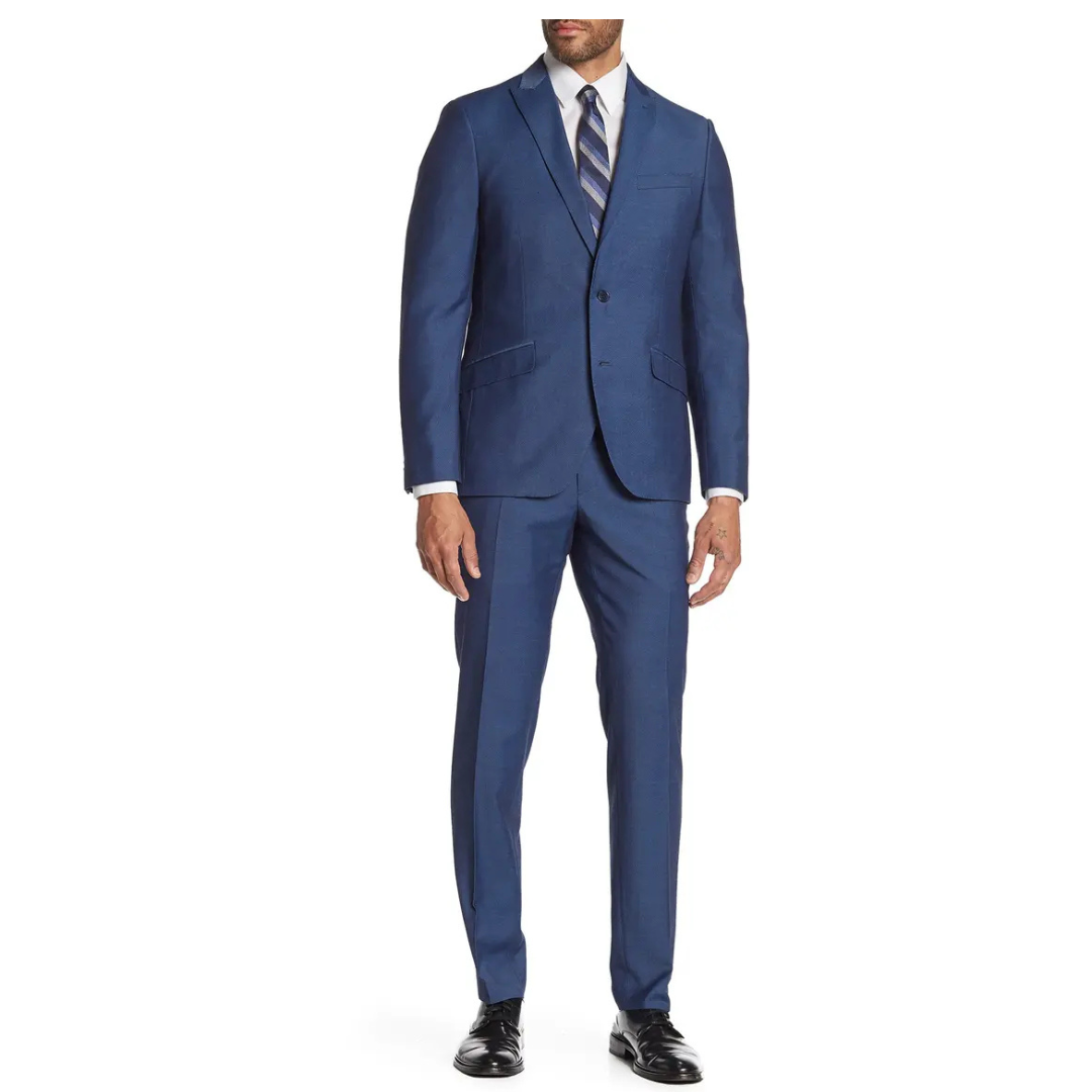 SAVILE ROW CO Men's Brixton Extra Trim Fit Suit