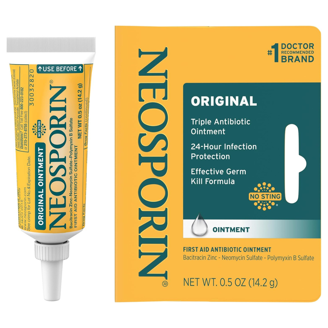 0.50 oz Neosporin Original First Aid Antibiotic Ointment With Bacitracin