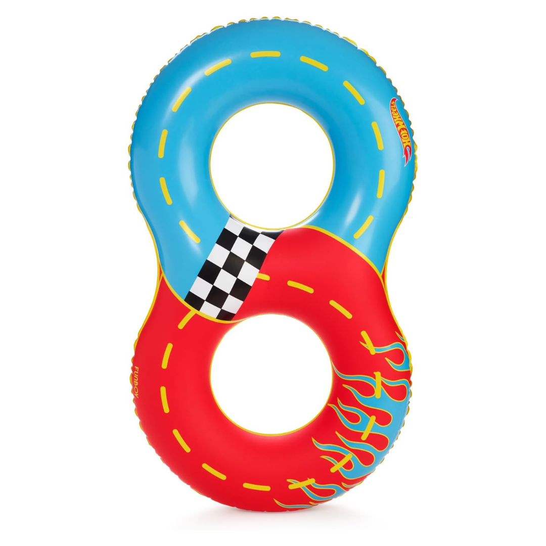 Hot Wheels X FUNBOY 2 Person Double Tube Pool Float