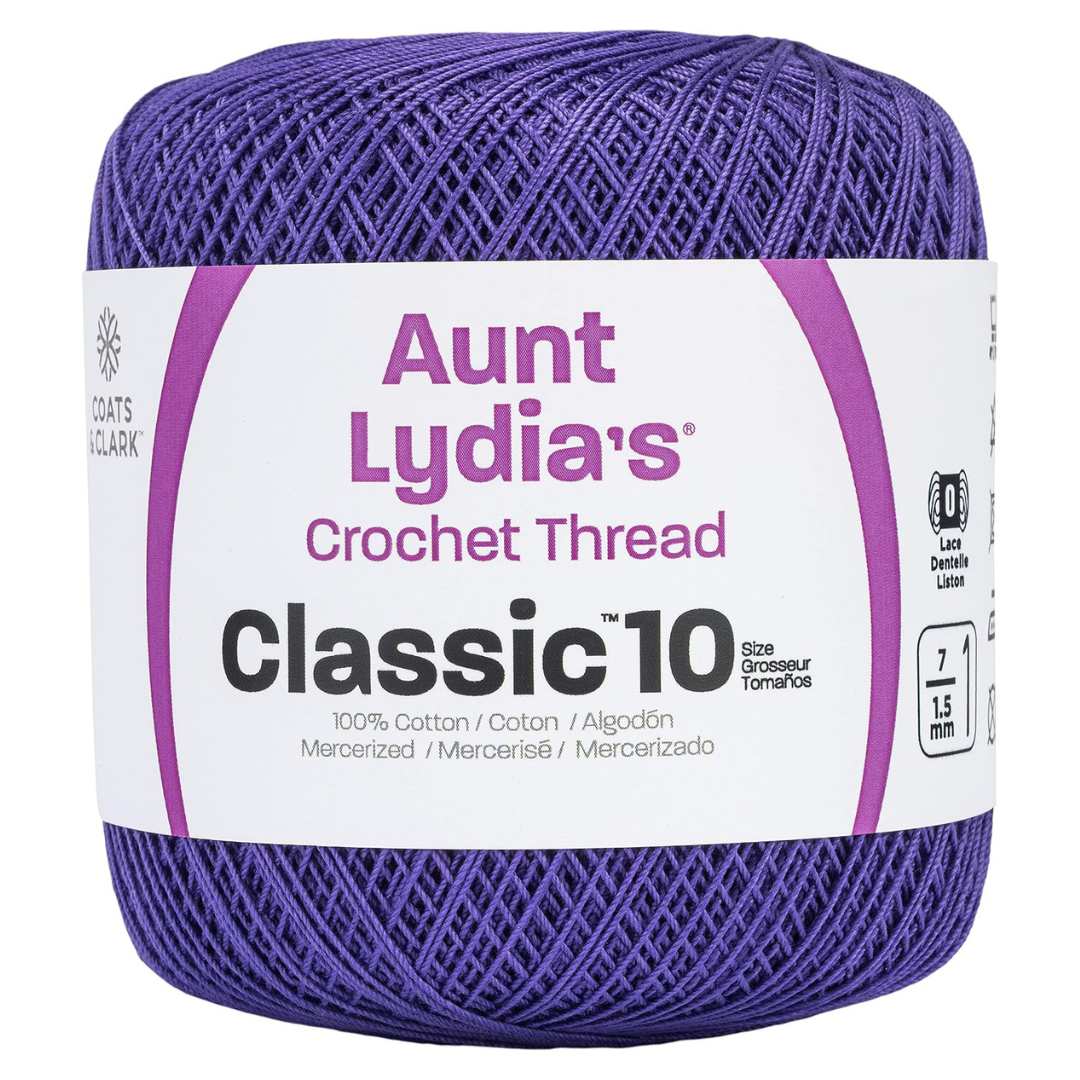400-Yard Aunt Lydia's Classic Size 10 Cotton Crochet Thread