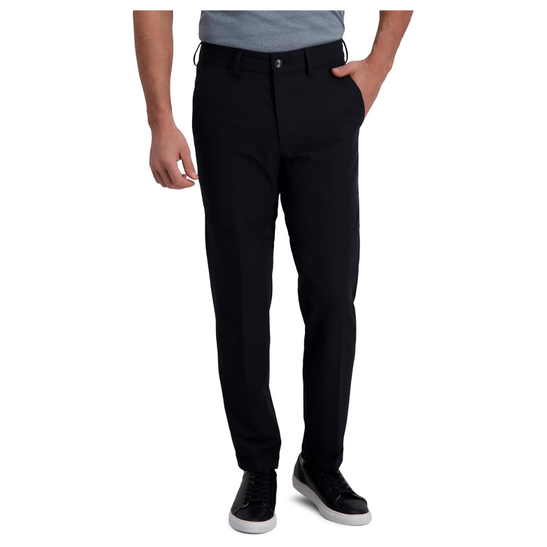 Kenneth Cole Reaction Stretch Solid Drawstring Dress Pant