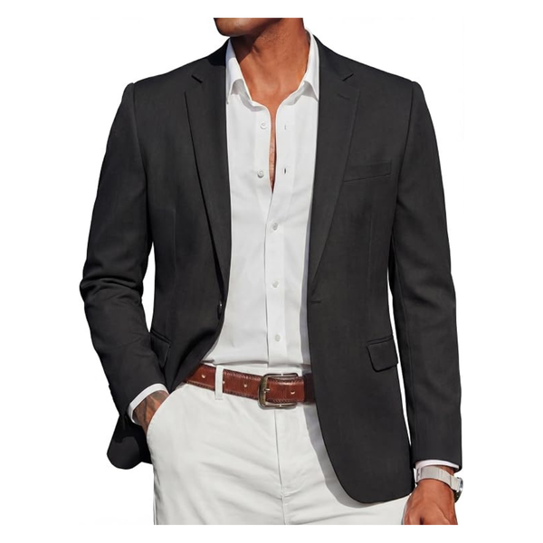 Men's Slim Fit Sport One Button Stylish Suit Jacket