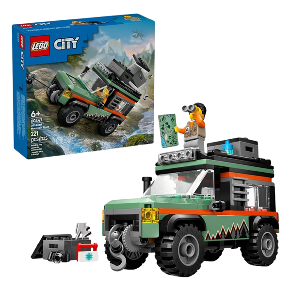 221-Piece LEGO City Off-Road Mountain Truck Building Toy (60447)