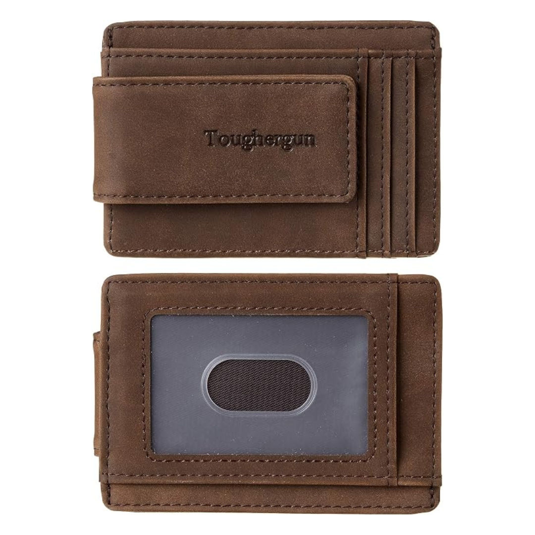 Men's RFID Blocking Genuine Leather Magnetic Wallet (Various)