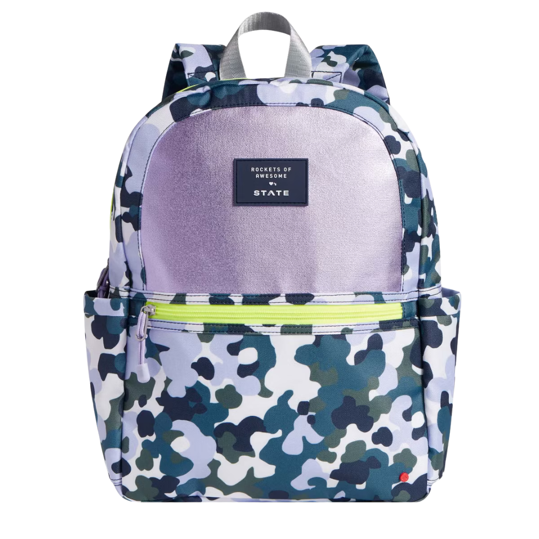 Rockets Of Awesome State X ROA Purple Camo Backpack