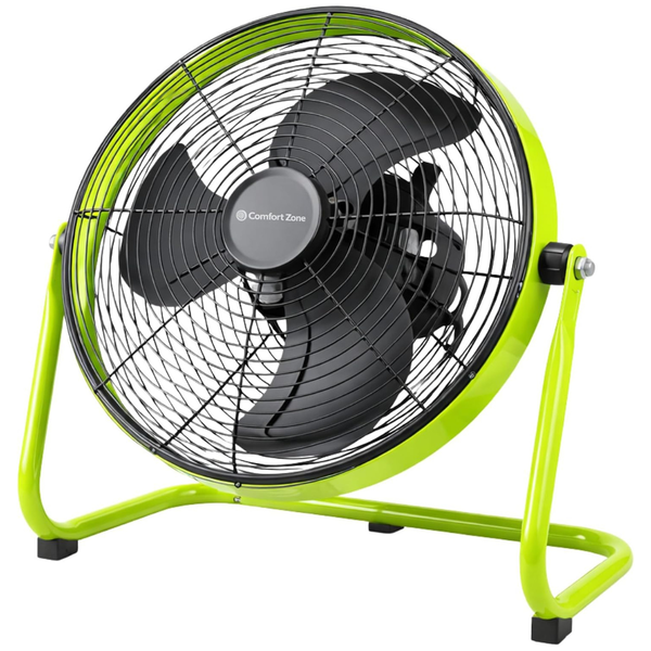 Comfort Zone 18" All-Metal Industrial Floor Fan With 180 Deg. Adjustable Tilt