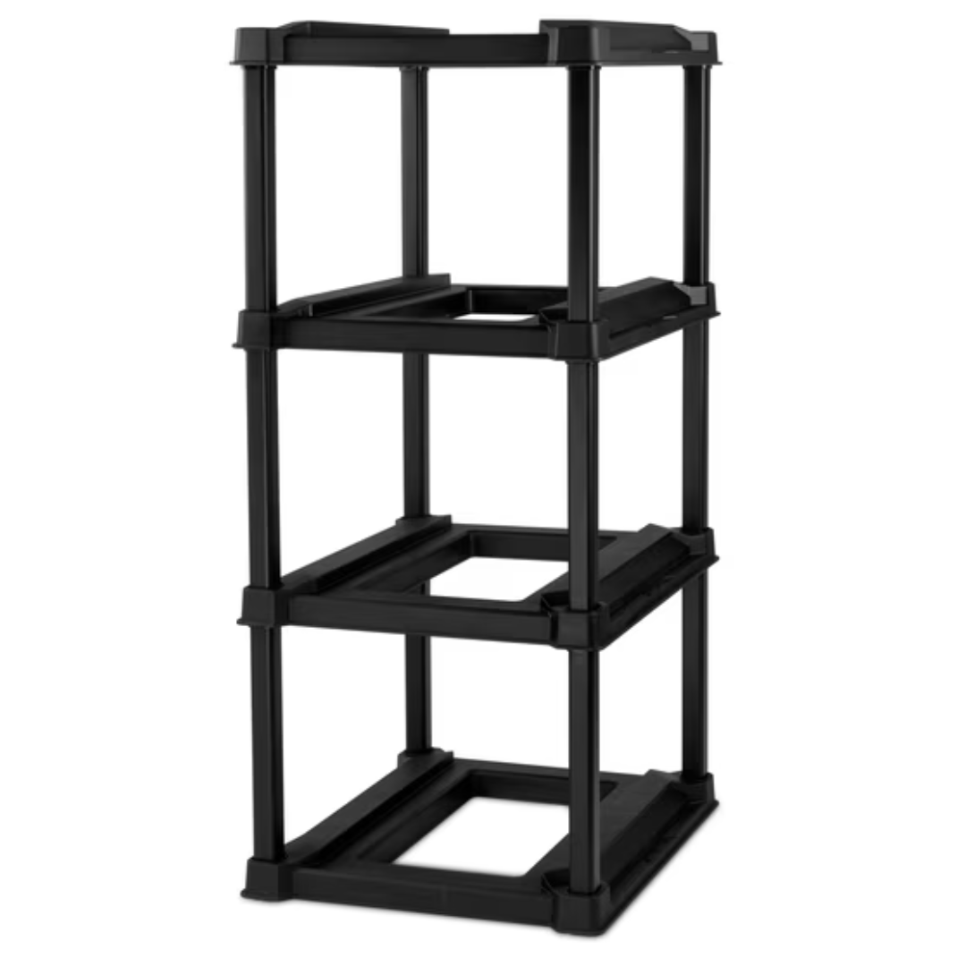 Sterilite 4-Tier 27-Gallon Tote Storage Rack