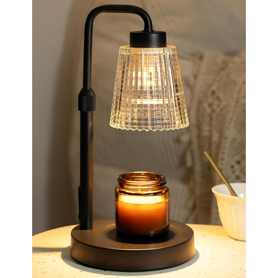 Height Adjustable Candle Warmer Lamp With Timer & 2 Bulbs
