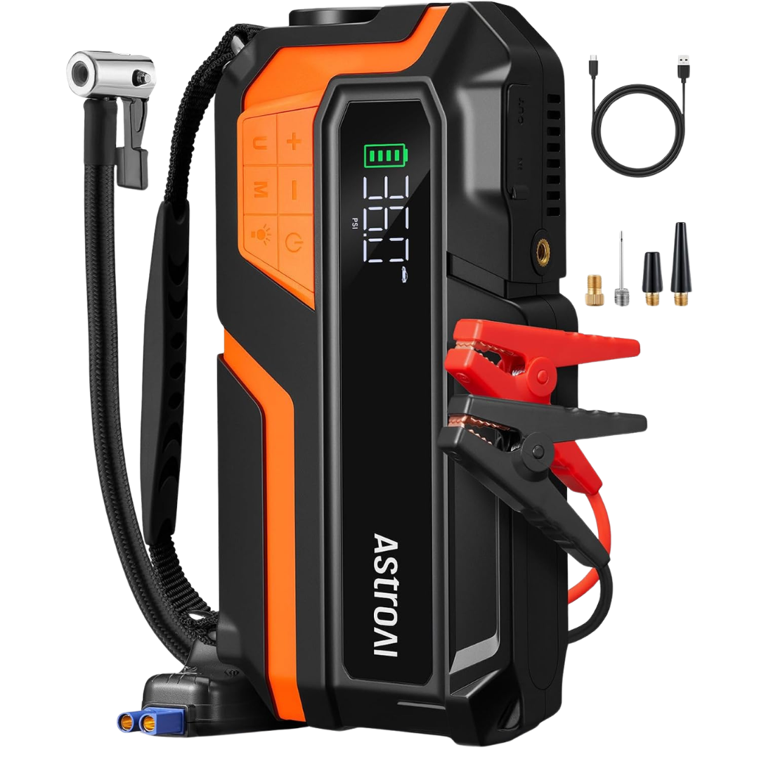 6000A AstroAI M10 Car Jump Starter W/ Air Compressor & Power Bank
