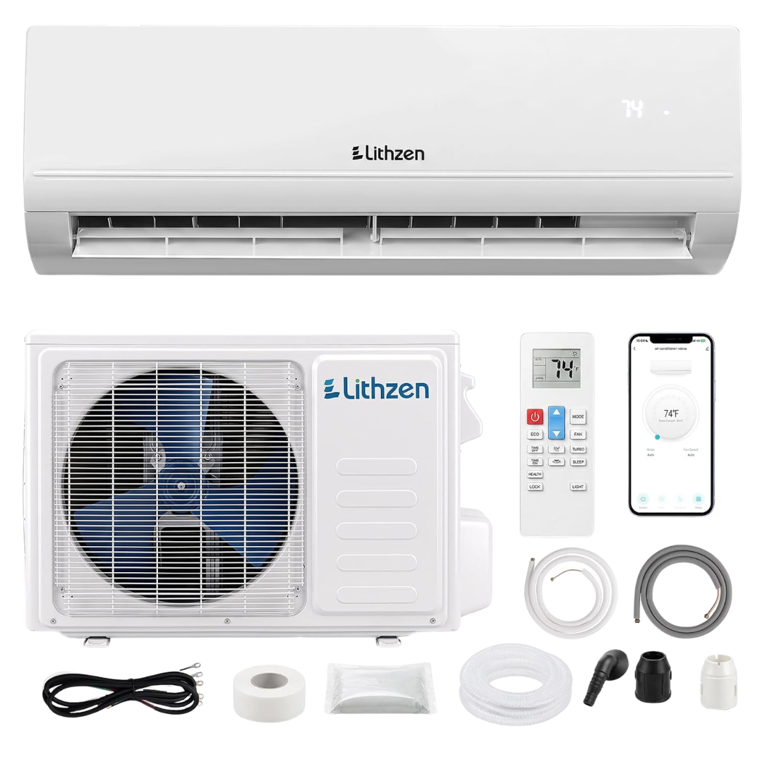 12000 BTU Mini Split Air Conditioner & Heater W/ Installation Kit