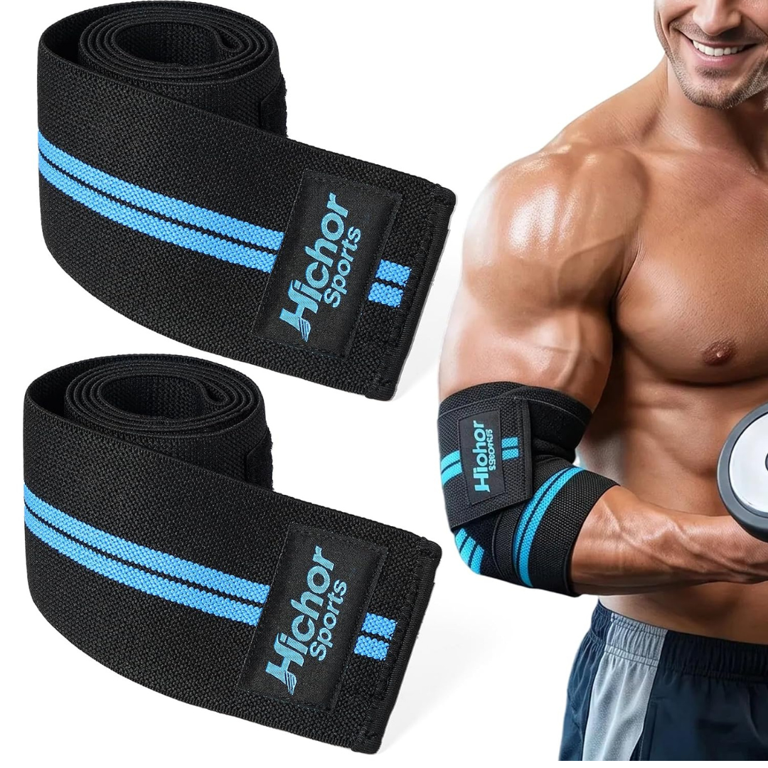 2-Pack Unisex 47'' Adjustable Elbow Strap With Hook Design