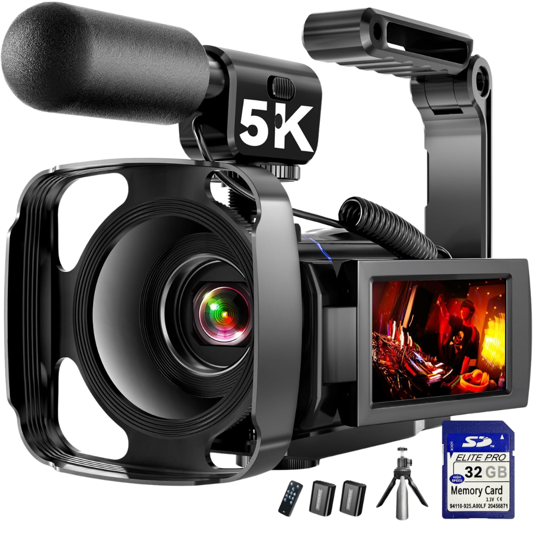 5K Video Camcorder With IR Night Vision