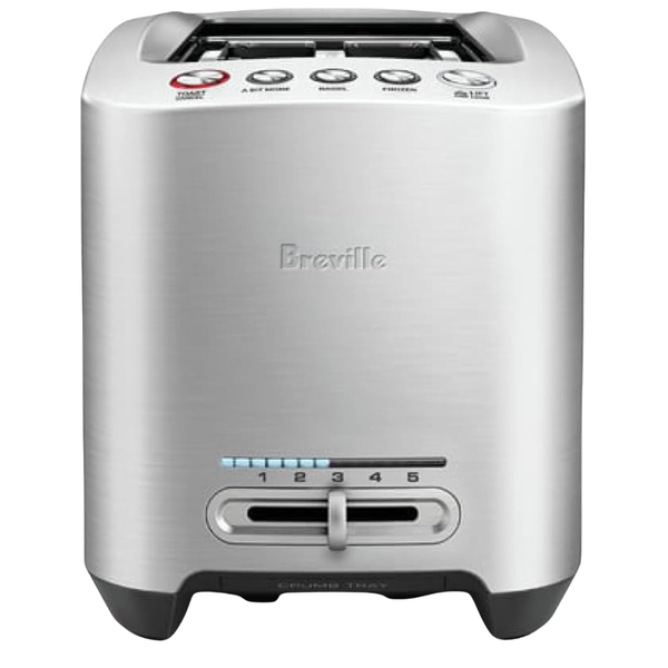 Breville Die-Cast Stainless Steel 2-Slice Smart Toaster