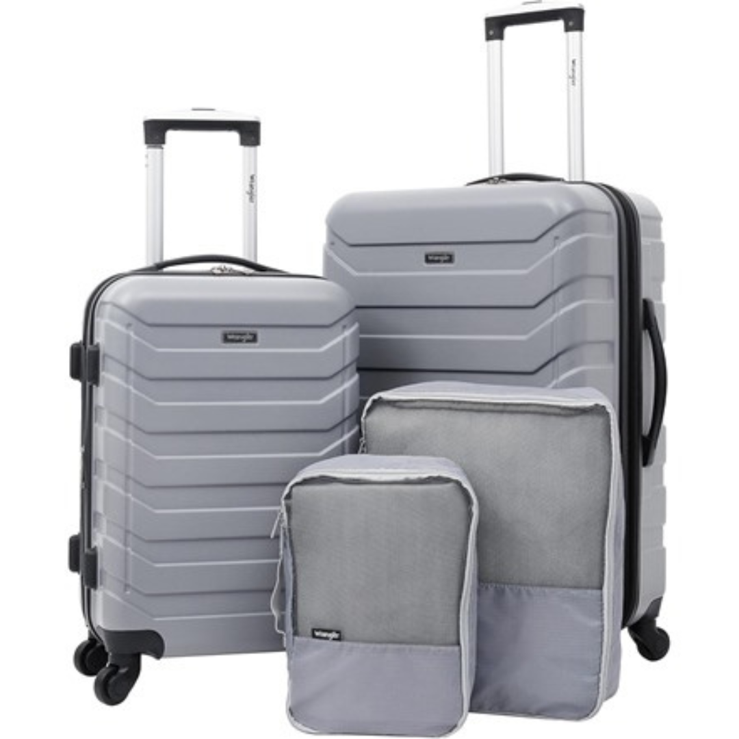 4-Piece Wrangler Miami Luggage And Packing Cubes Set