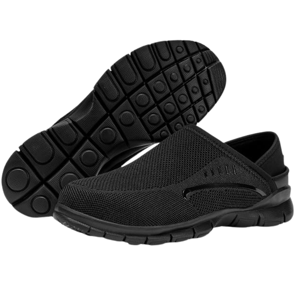 Larnmern Unisex Lightweight Slip On Steel Toe Shoes