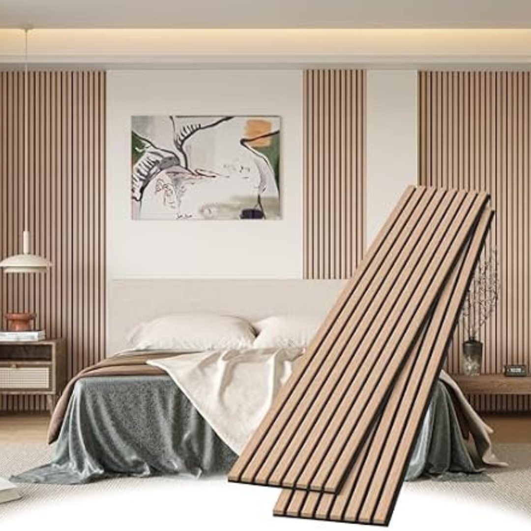 2-Pack 94" Acoustic Wood Wall Panels