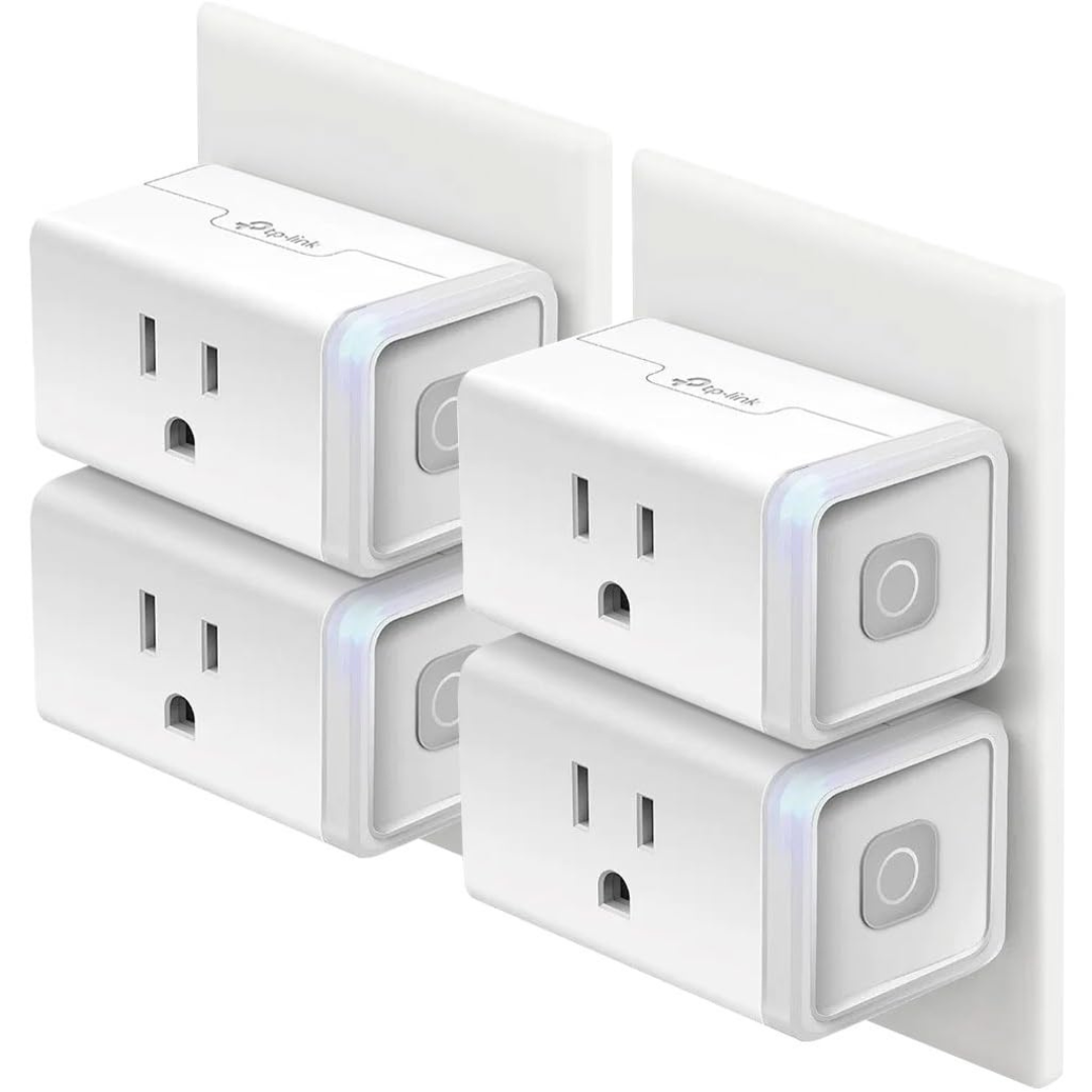 4-Pack TP-Link Kasa Alexa Compatible Smart WiFi Outlet Plugs