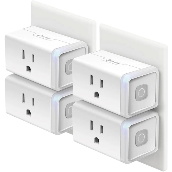4-Pack TP-Link Kasa Alexa Compatible Smart WiFi Outlet Plugs