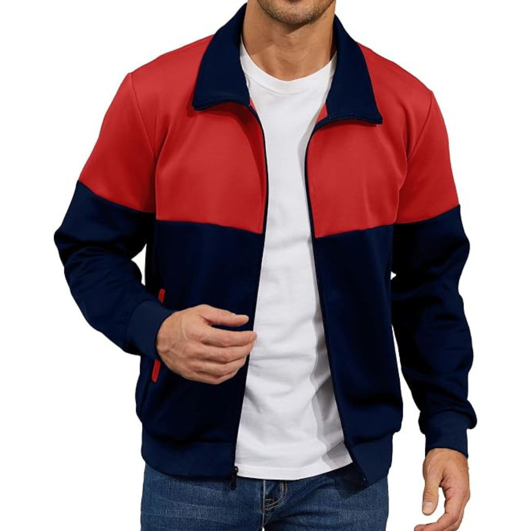 Men's Lightweight Relaxed Fit Retro Track Jackets (4 Colors)