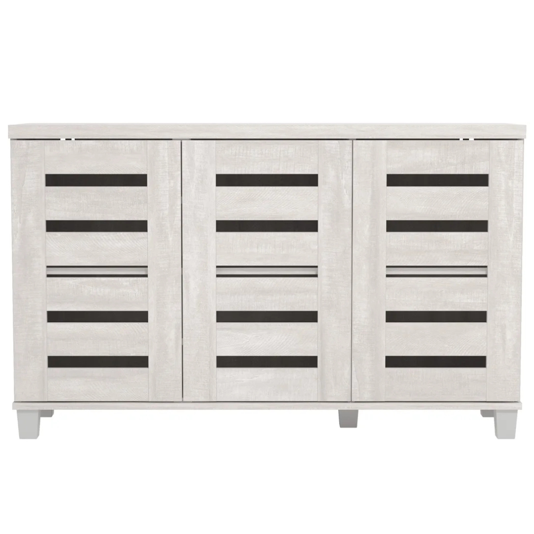 Steelside Lismore 16-Pair Shoe Storage Cabinet